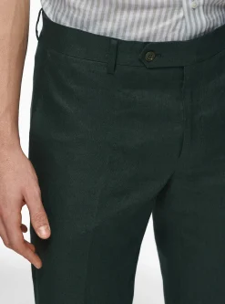 Pantaloni in puro lino