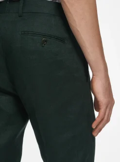 Pantaloni in puro lino