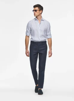 Pantaloni in puro lino