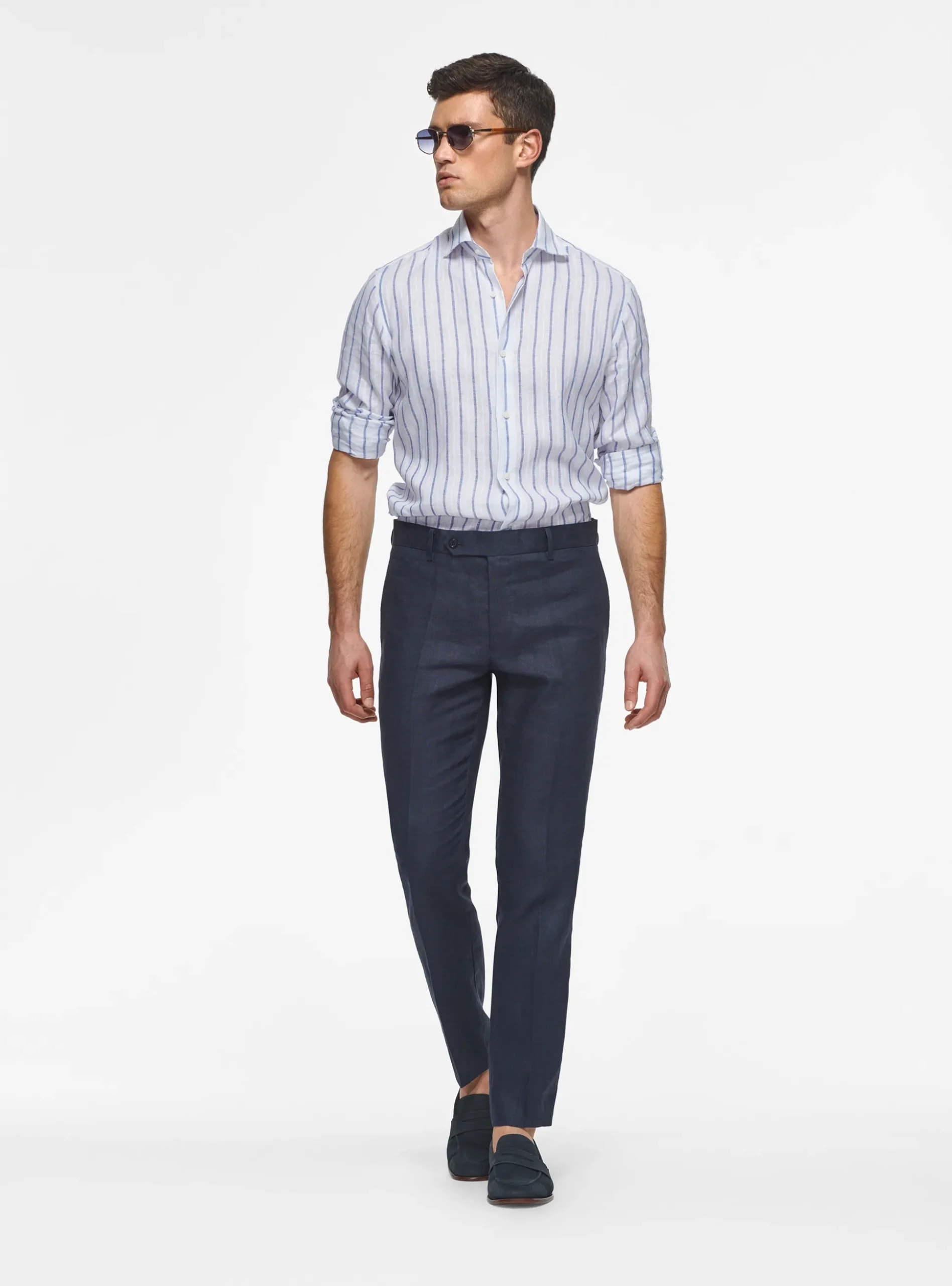 Pantaloni in puro lino