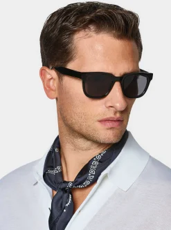 Polo camicia in maglia in cotone e seta