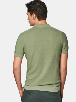 Polo in maglia links in cotone extrafine
