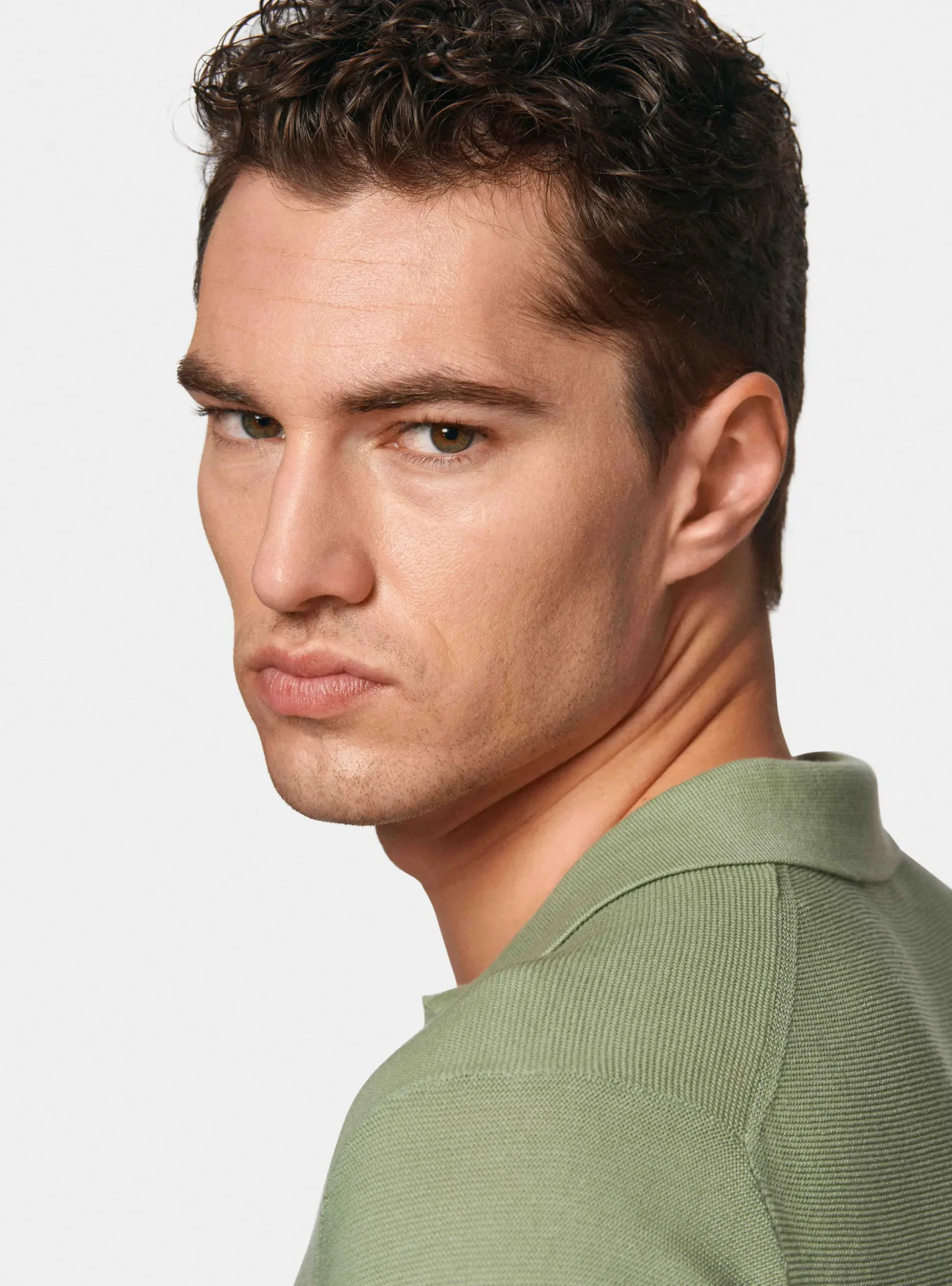 Polo in maglia links in cotone extrafine