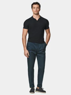 Polo in maglia links in cotone extrafine