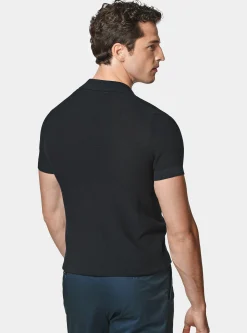 Polo in maglia links in cotone extrafine