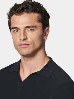 Polo in maglia links in cotone extrafine