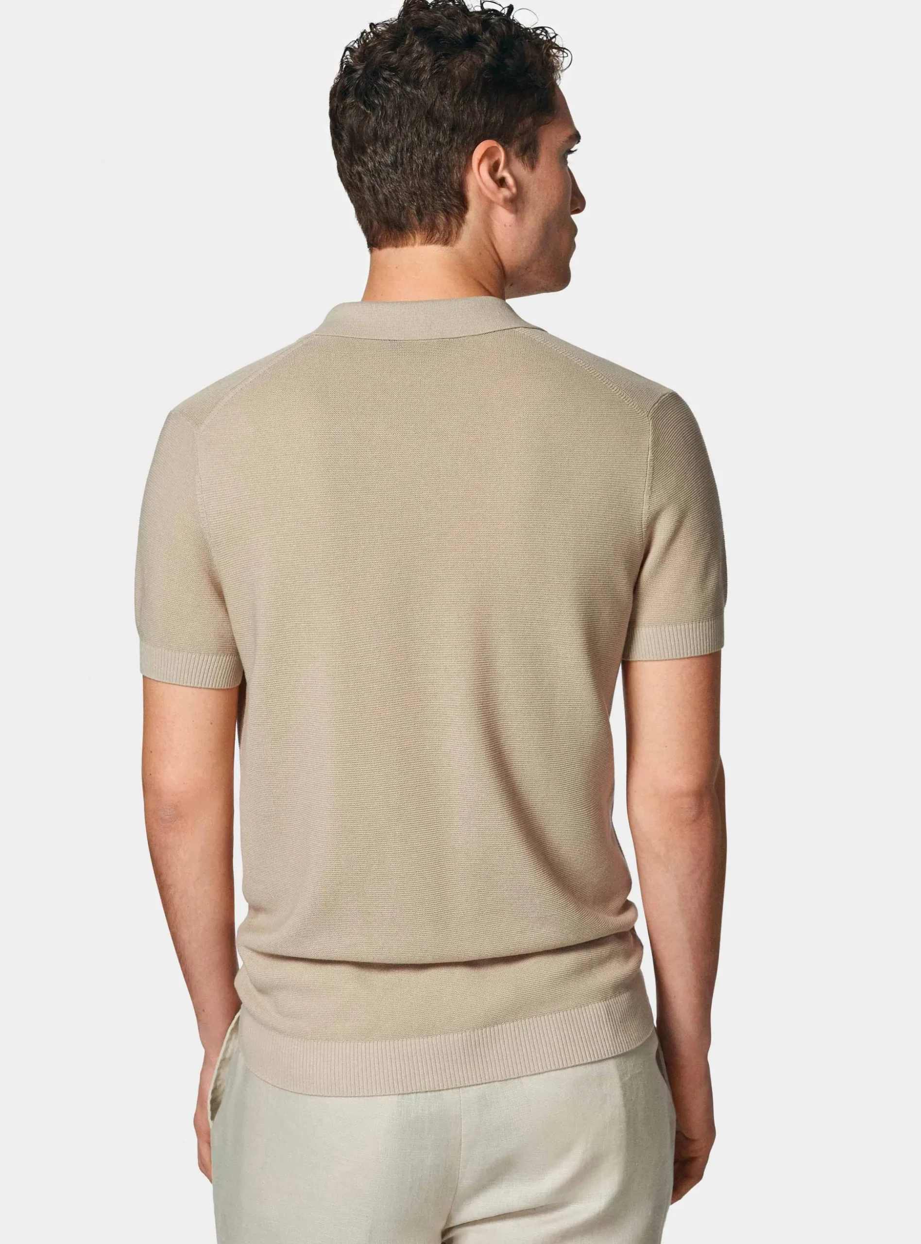 Polo in maglia links in cotone extrafine