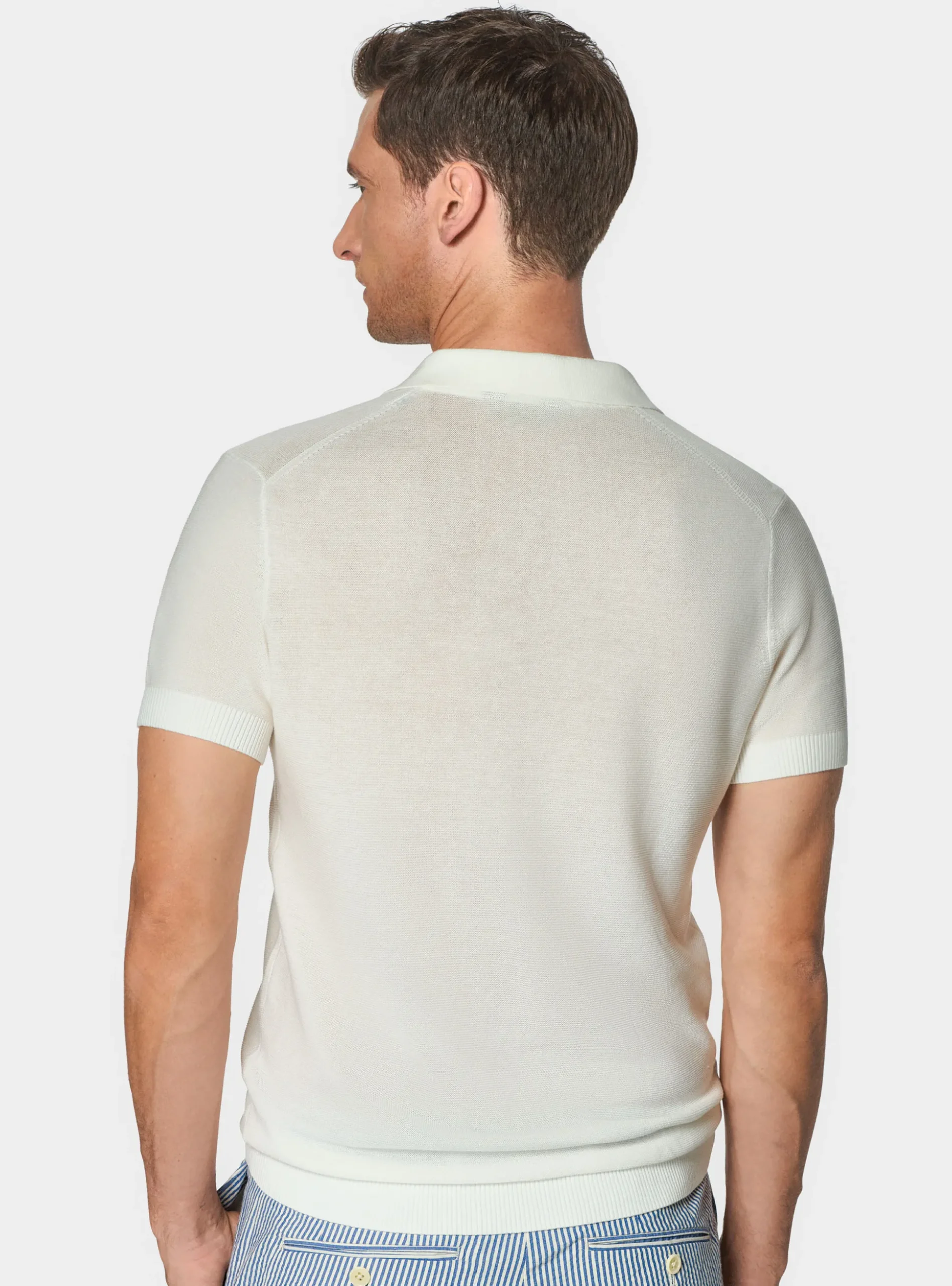 Polo in maglia links in cotone extrafine