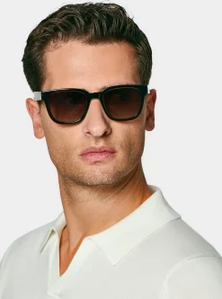 Polo in maglia senza bottoni in cotone extrafine