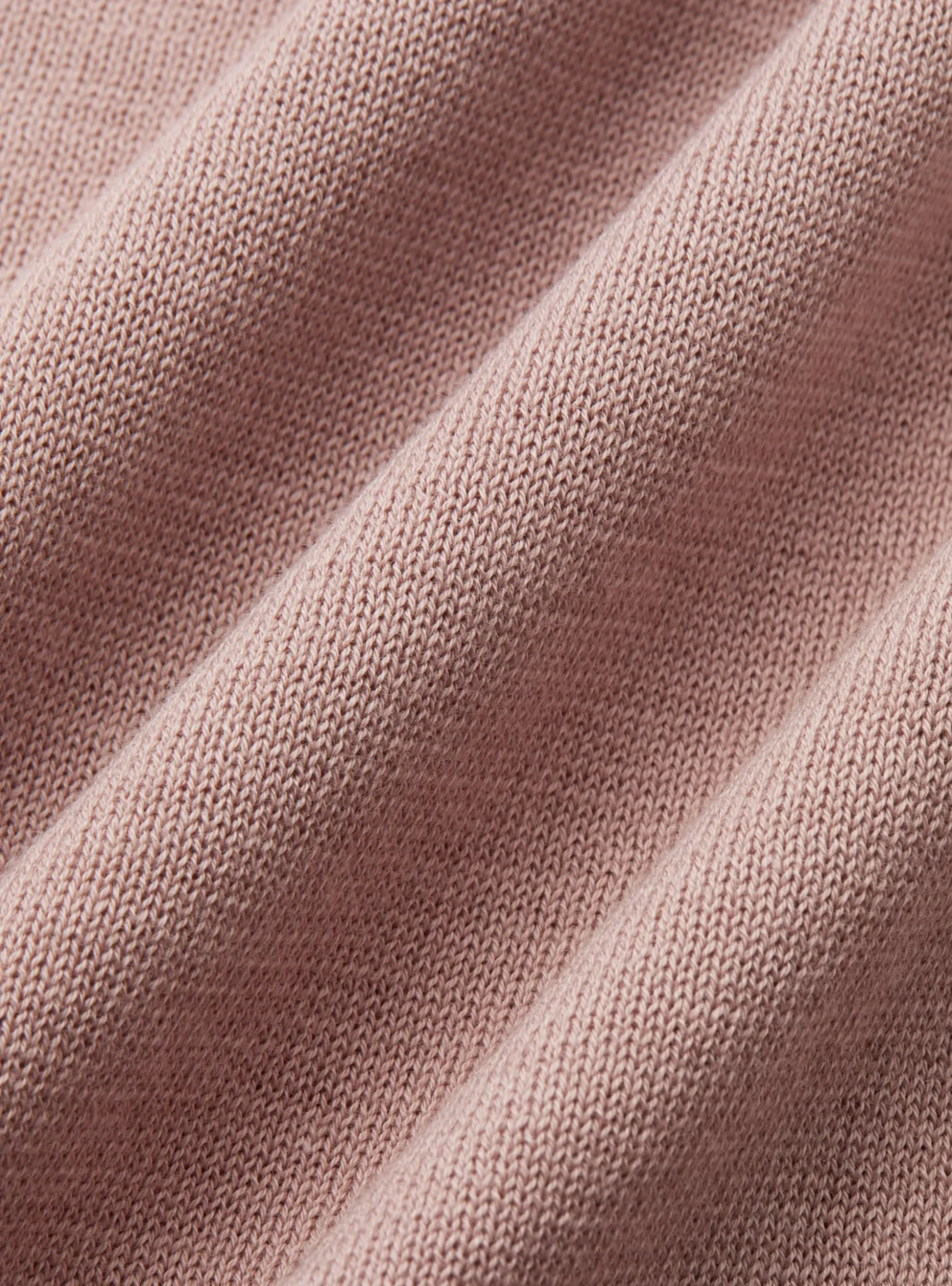 Polo in maglia senza bottoni in cotone extrafine