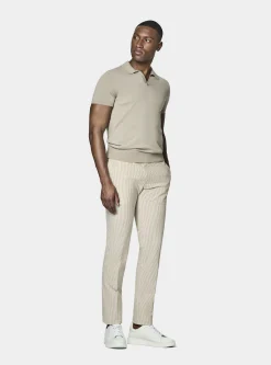 Polo in maglia senza bottoni in cotone extrafine