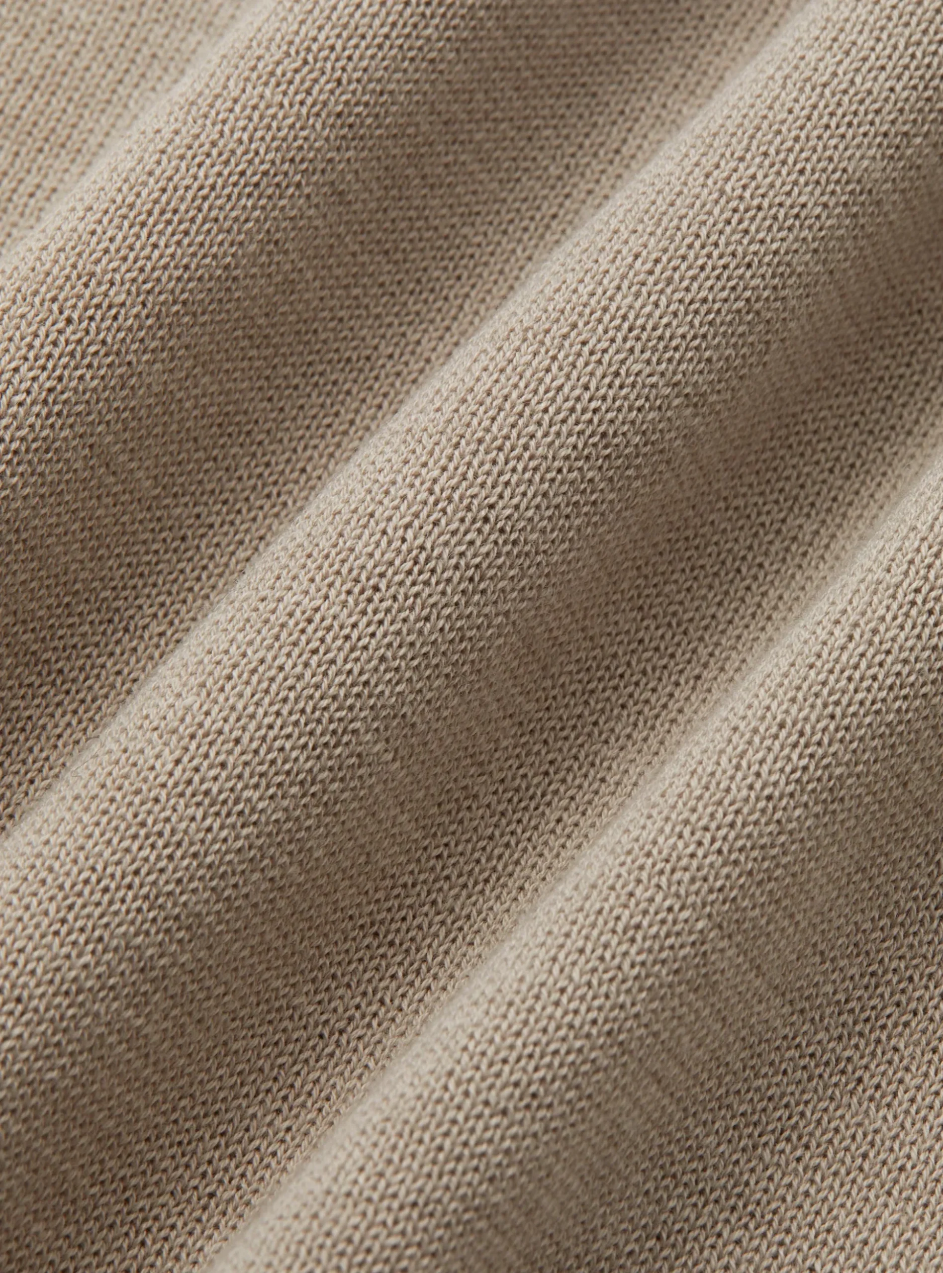 Polo in maglia senza bottoni in cotone extrafine