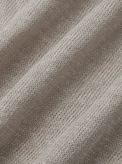 Polo in maglia senza bottoni in puro lino