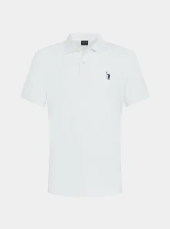 Polo in piquet con ricamo