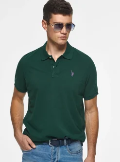 Polo in piquet con ricamo