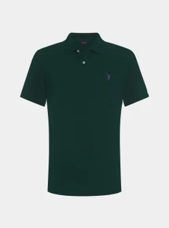 Polo in piquet con ricamo