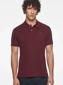 Polo in piquet con ricamo