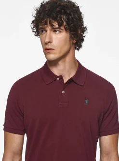 Polo in piquet con ricamo