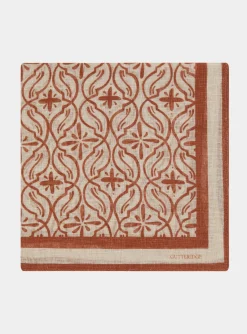 Salmon pink linen