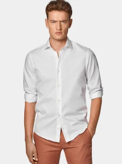 Salmon pink linen