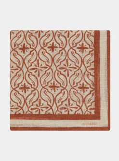 Salmon pink linen