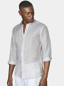 Striped linen