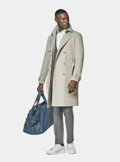 Trench in twill di cotone