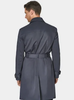 Trench in twill di cotone