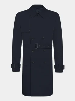 Trench in twill di cotone