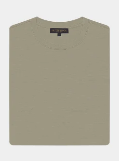 T-shirt mezza manica in filo di scozia
