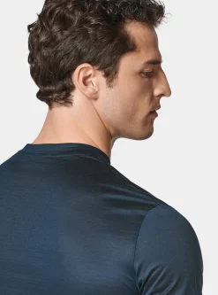 T-shirt mezza manica in filo di scozia