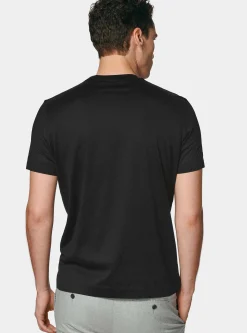 T-shirt mezza manica in filo di scozia